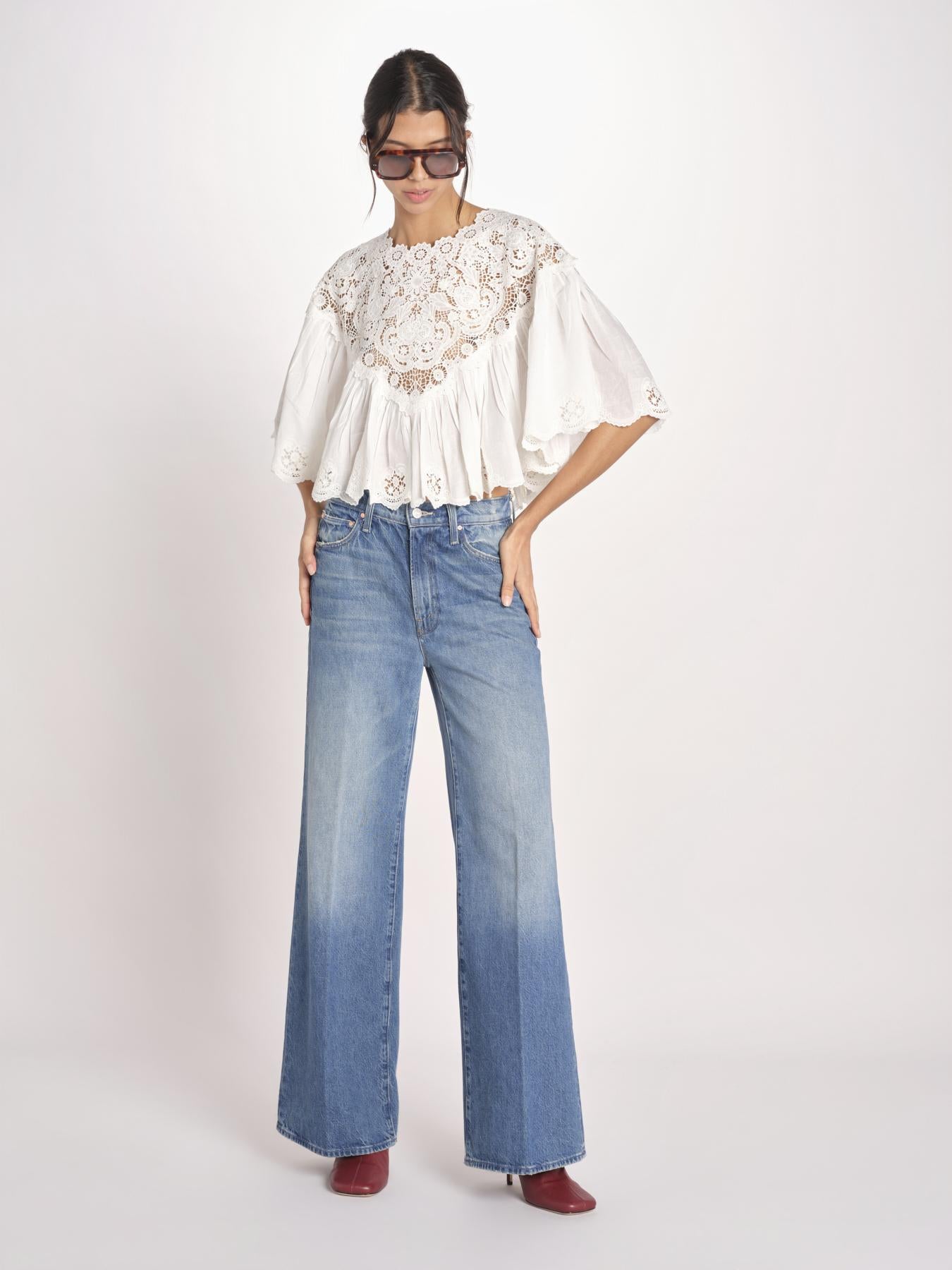 camicia cappa in pizzo SOFIA 042 CREAM sea ny 