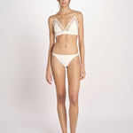 reggiseno triangolo in satin con pizzo LOVE LACE L1001005 OFF WHITE 180 love stories 