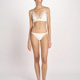 reggiseno triangolo in satin con pizzo LOVE LACE L1001005 OFF WHITE 180 love stories 