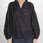 Camicia con nervature NIPOA 2HVA27-V09117 NOIR vanessa bruno 