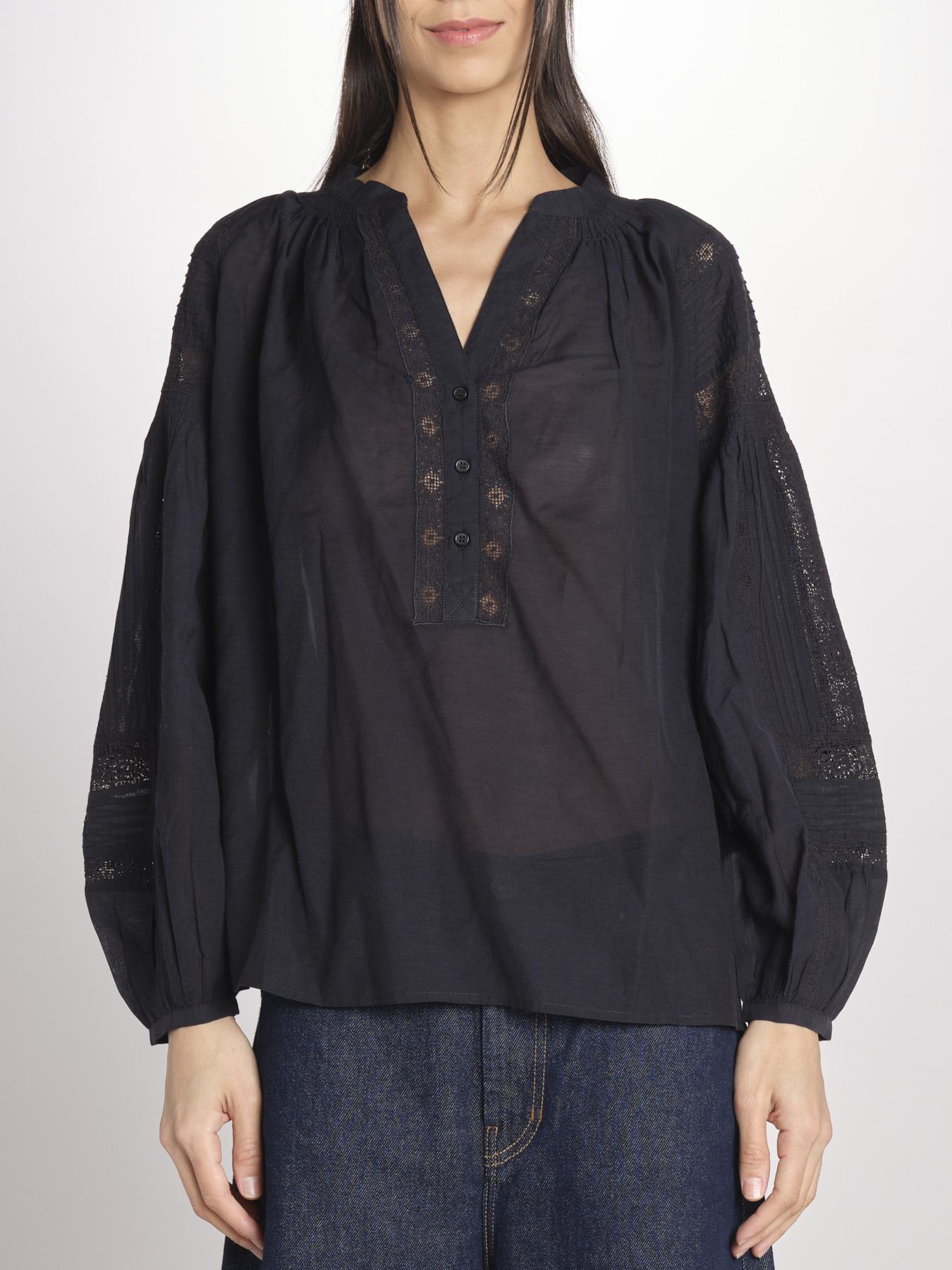 Camicia con nervature NIPOA 2HVA27-V09117 NOIR vanessa bruno 