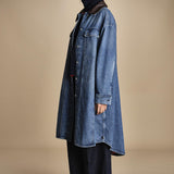 cappotto in denim MARY MEDIUMWASH true avenue 