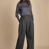 pantalone in flanella con pinces FLANNEL TAILORING 5101FLT CHACROLAT CH023 phillip lim 