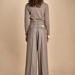 pantalone due pinces lana e seta. PETRA PE81 RES MA nine in the morning 