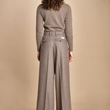 pantalone due pinces lana e seta. PETRA PE81 RES MA nine in the morning 