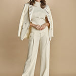 top manica corta con collo alto 31101-313 LATTE 02 federica tosi 