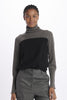 Dolcevita colour block bottoncini