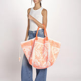 borsa grande SHQ-26E18 A 04 ORANGE FLUO le daf 