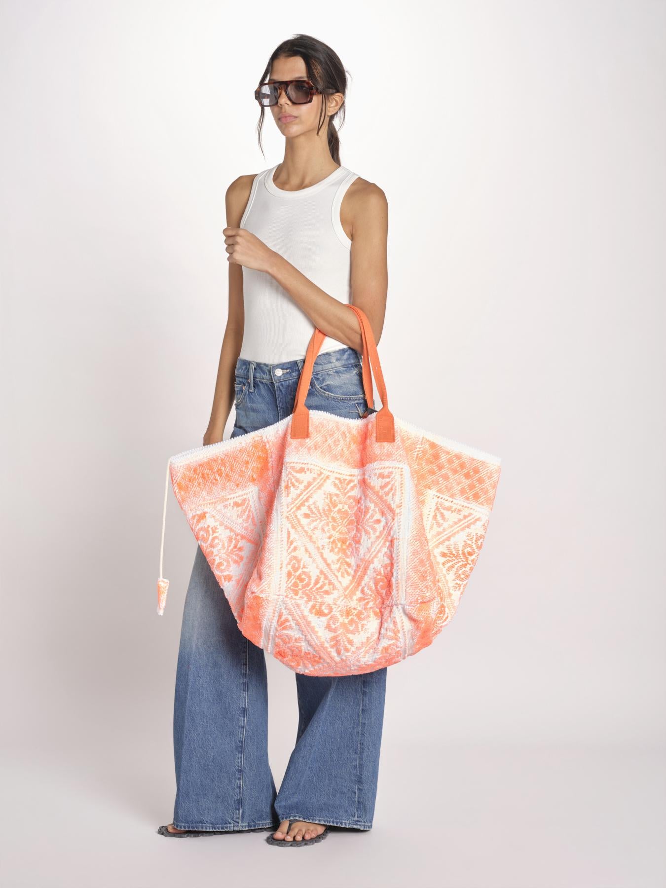 borsa grande SHQ-26E18 A 04 ORANGE FLUO le daf 