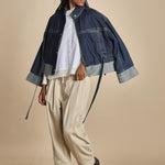 LS SHIRT W FLOUNCE camicia con bordi a contrasto 21705LCE WH100 WHITE phillip lim 