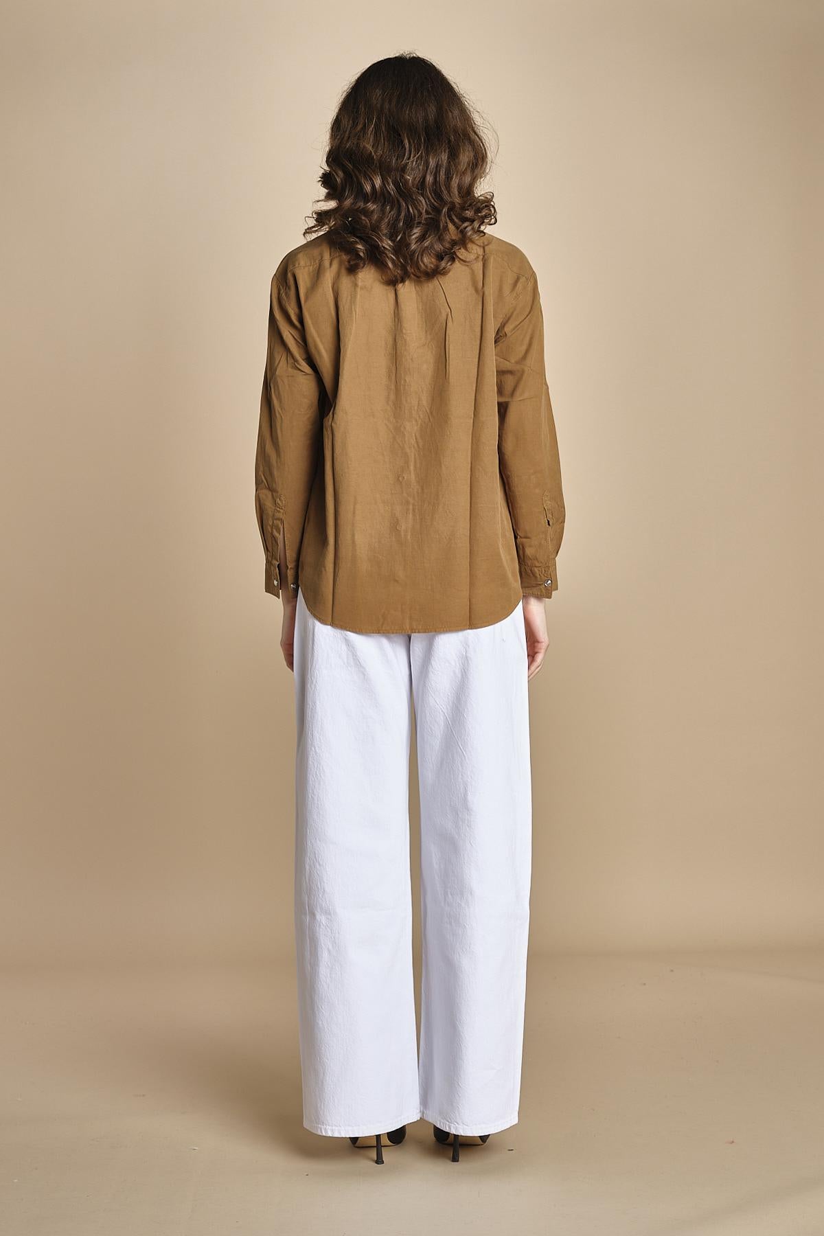 CINEMA camicia con automatici BECH605 MOCHA hartford 