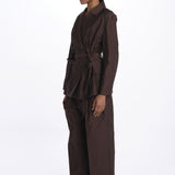 DREW Blazer doppio petto con cintura VES1600DREW MAR0125S soeur 