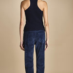 denim skinny cropped LINDY NAVYBLU true avenue 