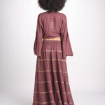 gonna lunga in lurex gessato SERENA WHITE christianzen 