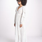 abito con nervature IBIZABLK WHITE laraethnics 