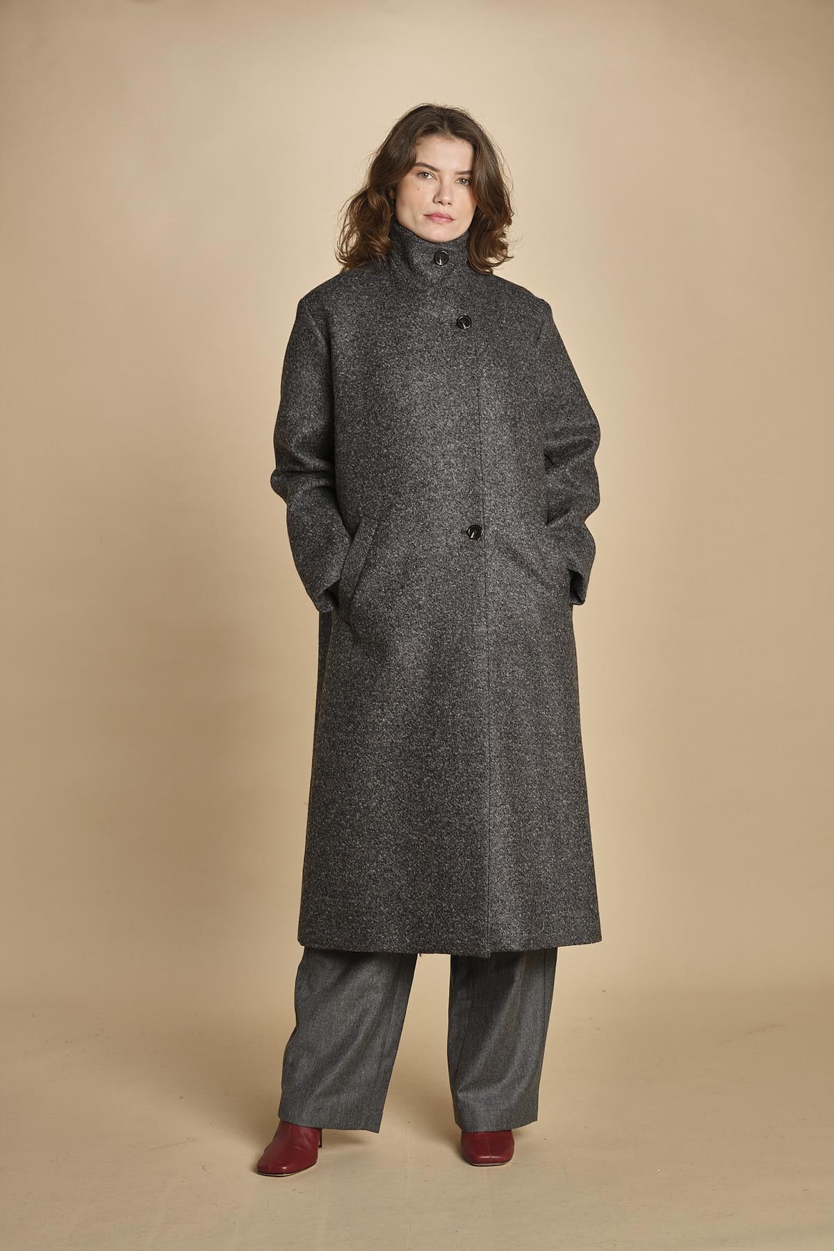 cappotto uomo melange. MAN0156 GRI2125W soeur 