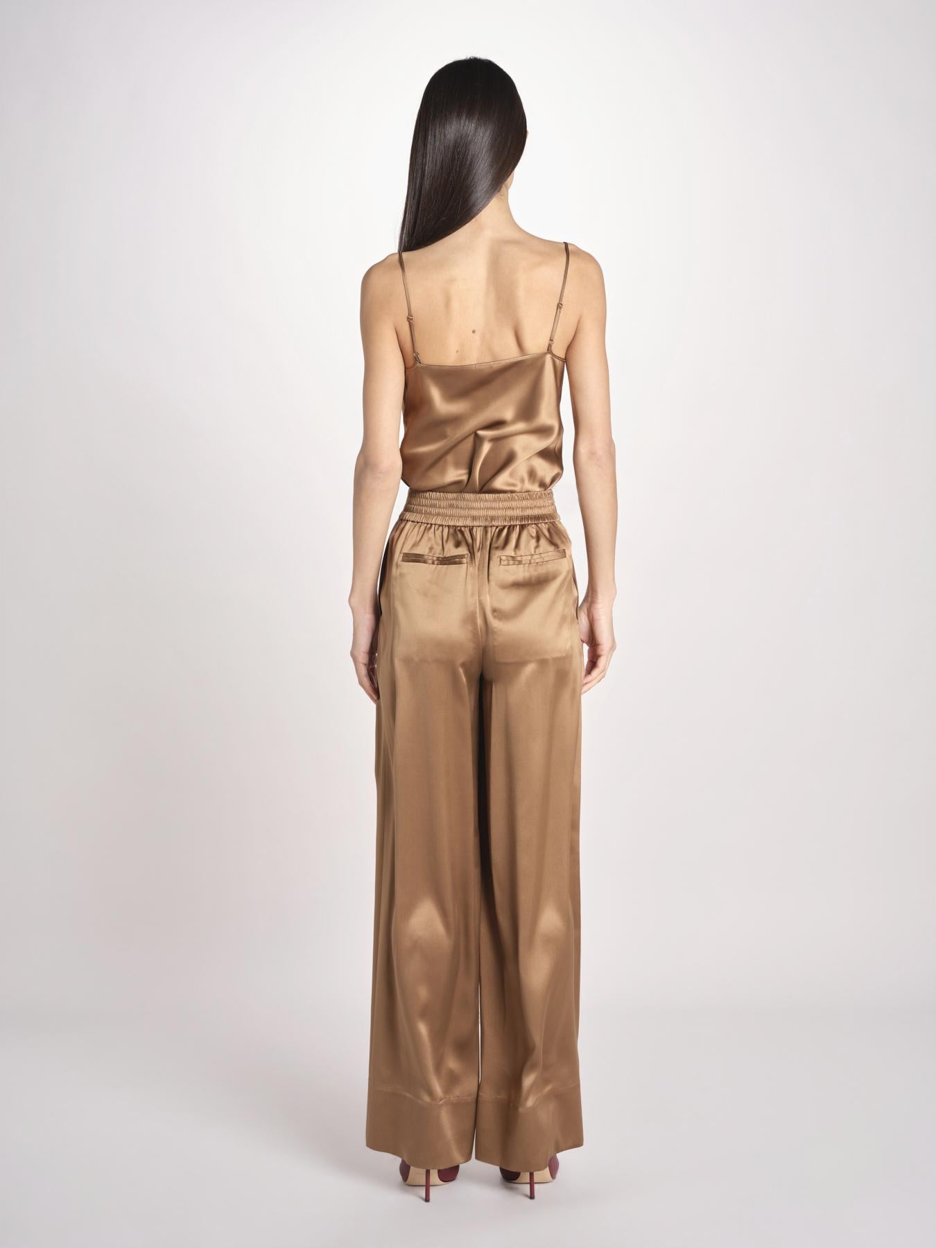 pantalone in seta JF009609 CINNAMON 0605 joseph 