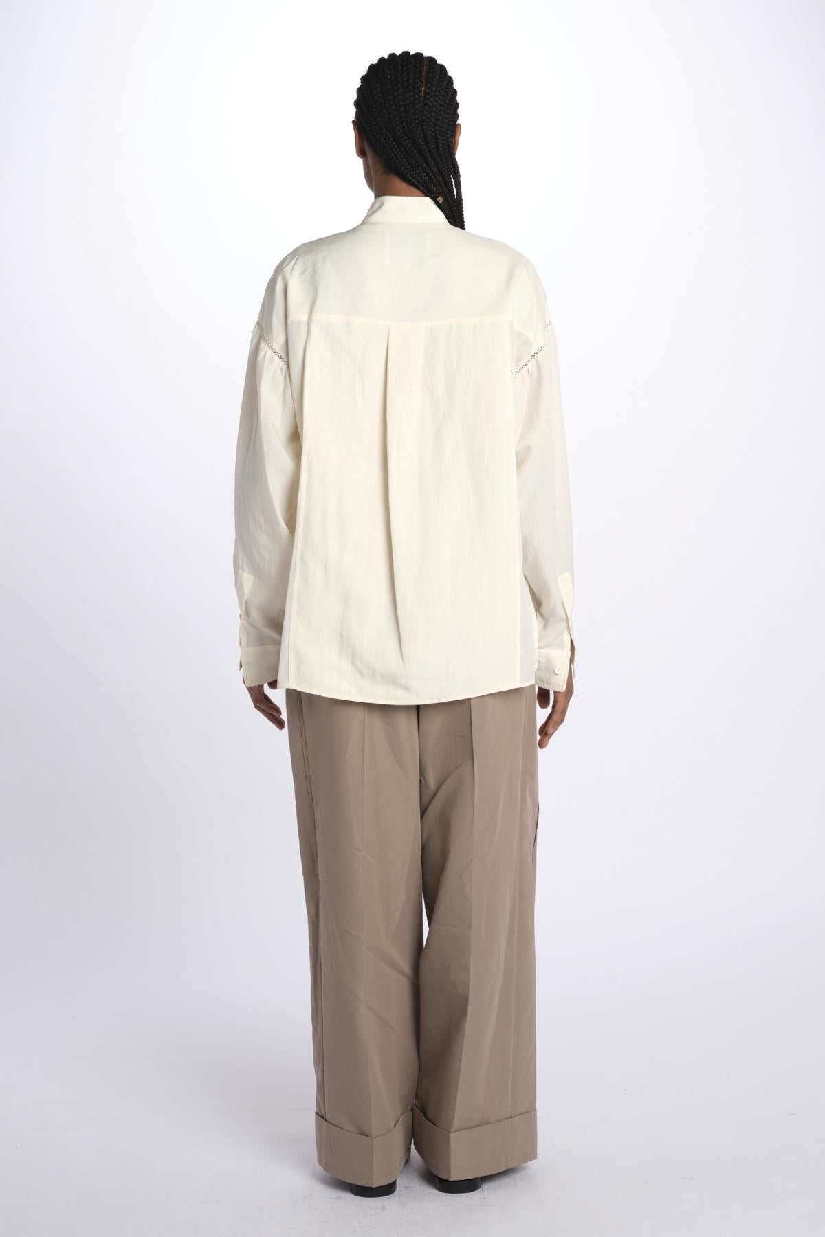 Camicia LS TIE jeans 21654MLY PARCHMENT phillip lim 