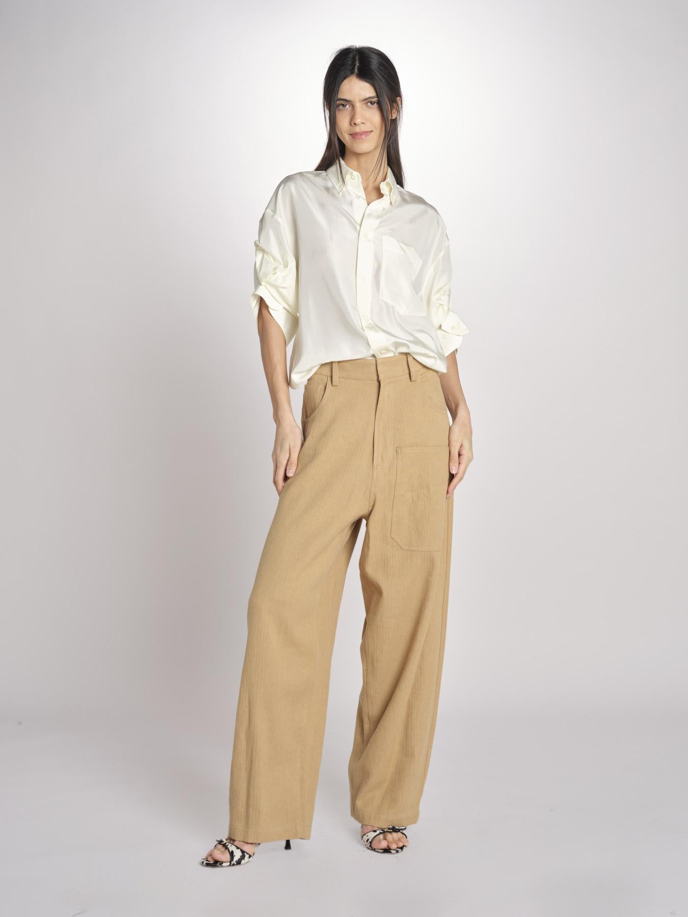 Camicia manica puntata BUBA MJD166_AU8008 VANILLA jejia 