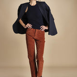 denim skinny cropped LINDY RUSSETED true avenue 