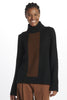Oversized vertical band sweater