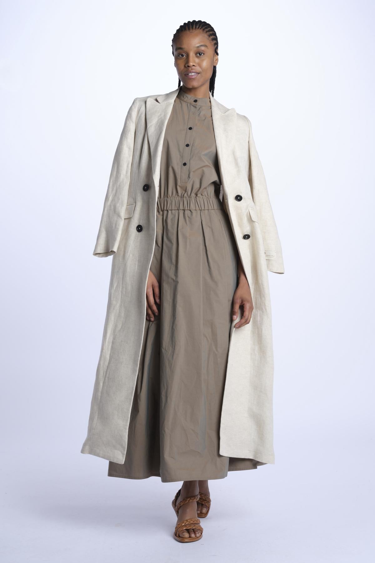 2125 chemisier di cotone 2125 NOISETTE dusan 