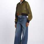 MA202 bomber corto donna EVMA202BE KAKI bombers original 