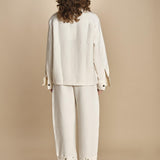 camicia double SANTINI SNW CHALK studio nicholson 