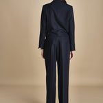 MASE giacca cropped F25-043 013 MIDNIGHT BLUE oscar 