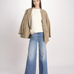 Tshirt in spugna con ricamo MEDROSE OFF WHITE jupe by jackie 