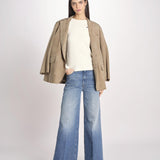 Tshirt in spugna con ricamo MEDROSE OFF WHITE jupe by jackie 