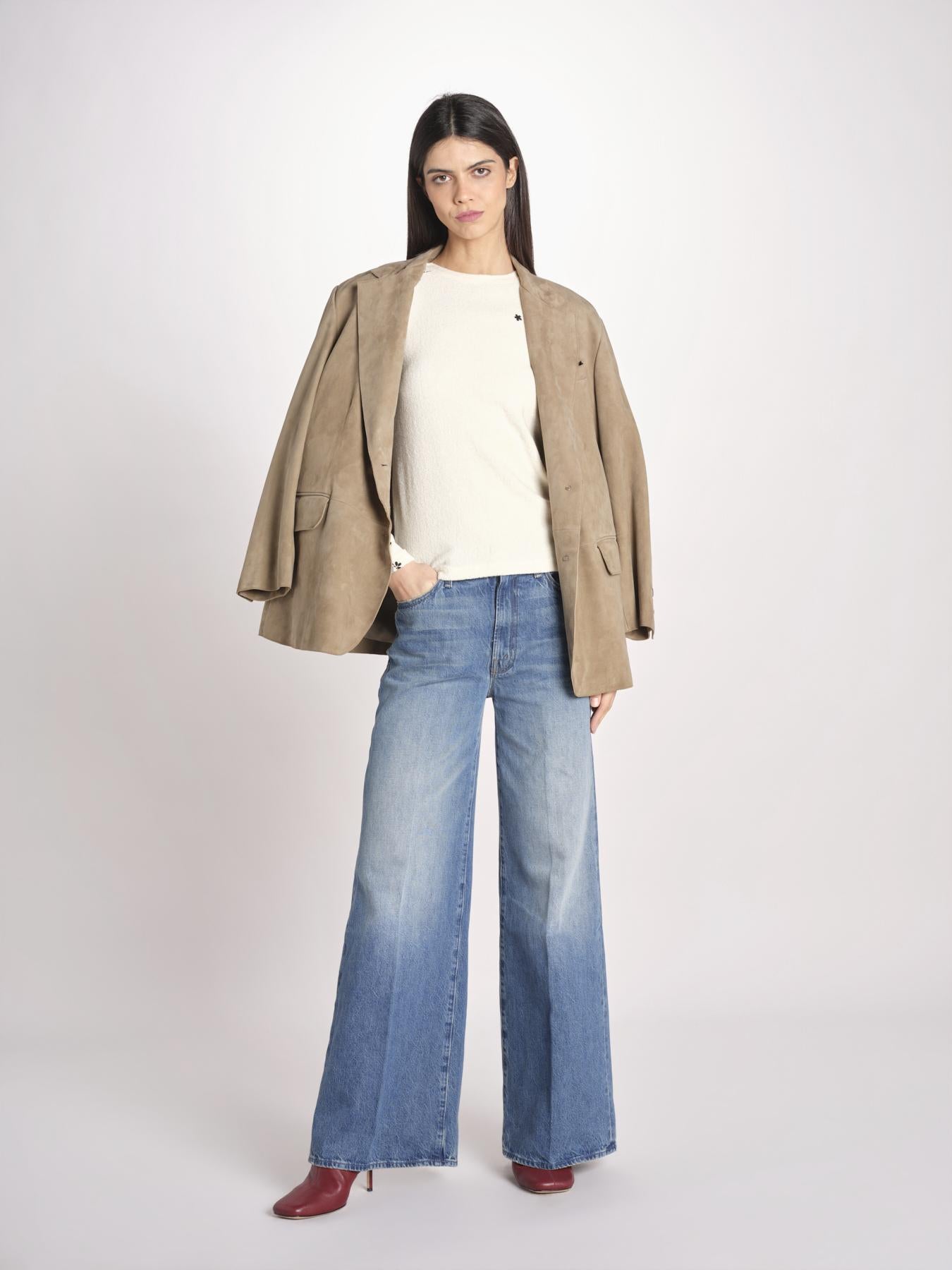 Tshirt in spugna con ricamo MEDROSE OFF WHITE jupe by jackie 