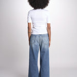 tshirt manica corta a costine KRISTIN IO1100X2351 BRIGHT WHITE WH001 ivy oak 