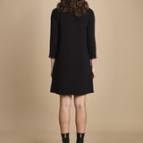 miniabito con plastron a contrasto H021-5075-9000 NERO n21 