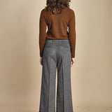 pantalone cropped con risvolto MELODIA 652923 50 quelledue 