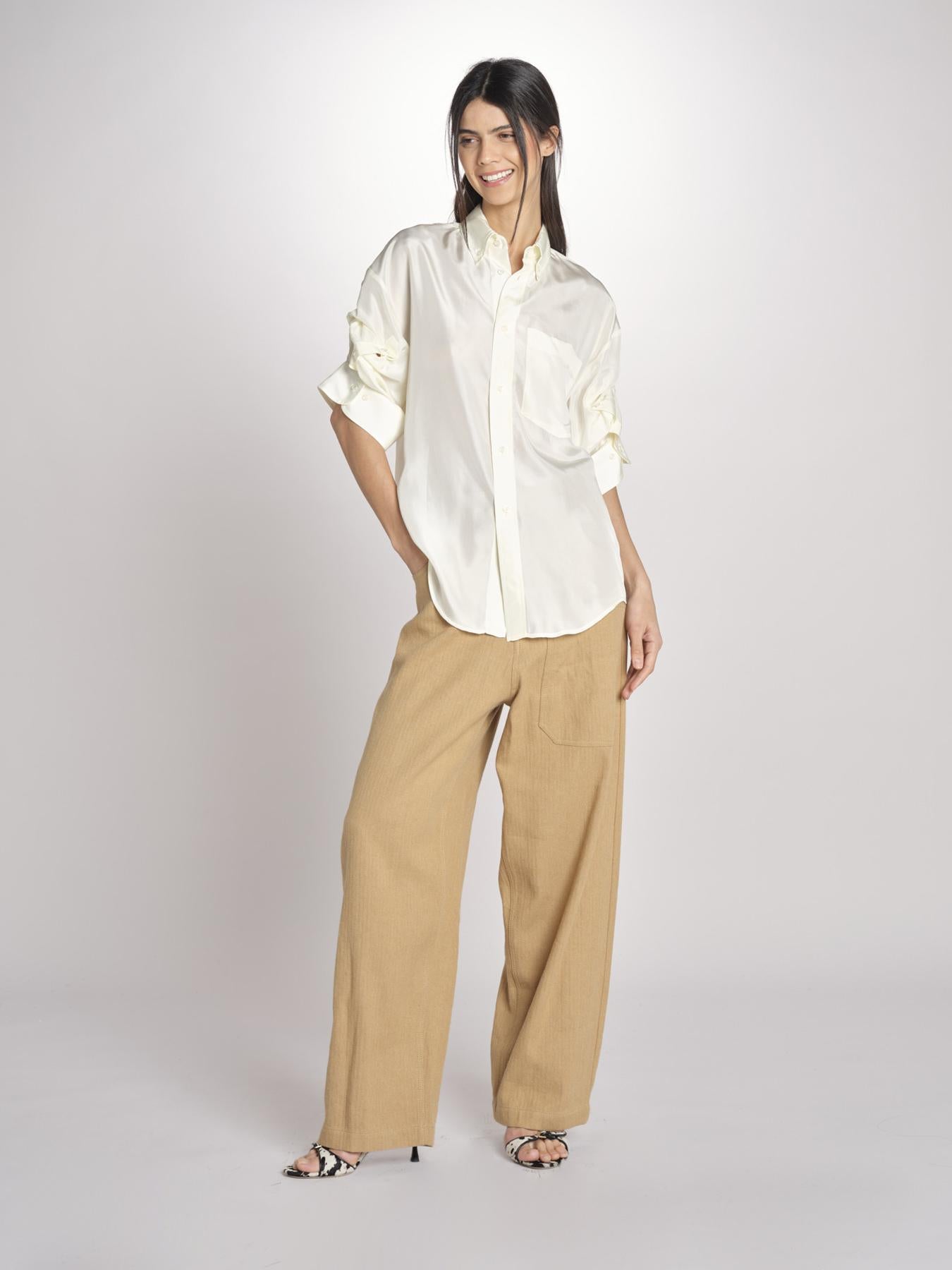 Camicia manica puntata BUBA MJD166_AU8008 VANILLA jejia 