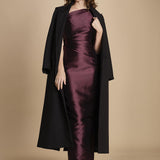 maxidress in taffetà KIRA AMETHYST solace 