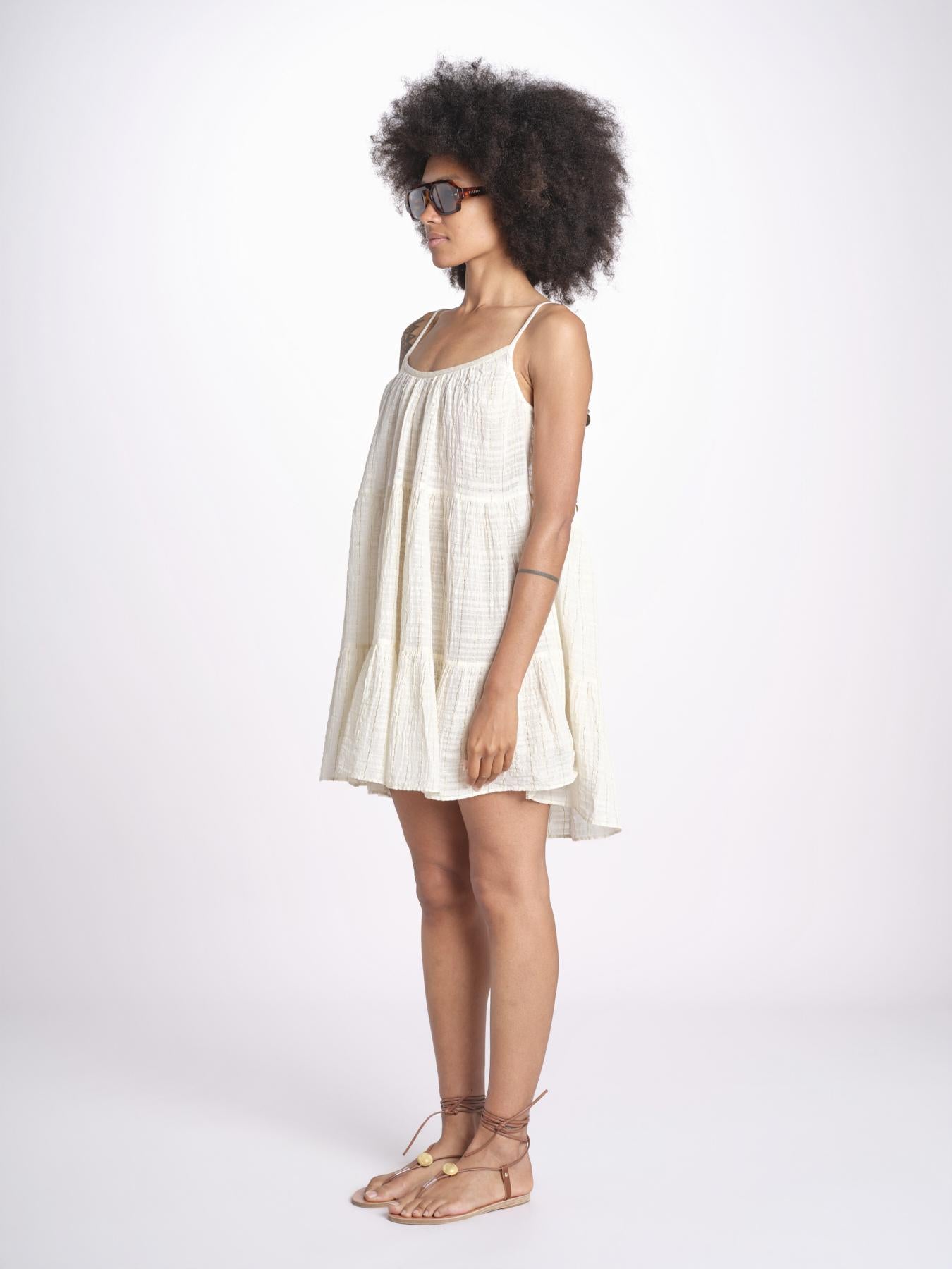 mini abito con spallina MIRABELA MINI WHITE christianzen 