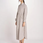 chemisier a righe 16R537CO253 P158 BROWN ines de la fressange 