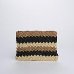 PERLA pochette a righe PERLA NERO camalya 
