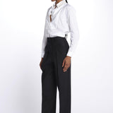 Pantaloni con pences 142706 BLACK lvir 