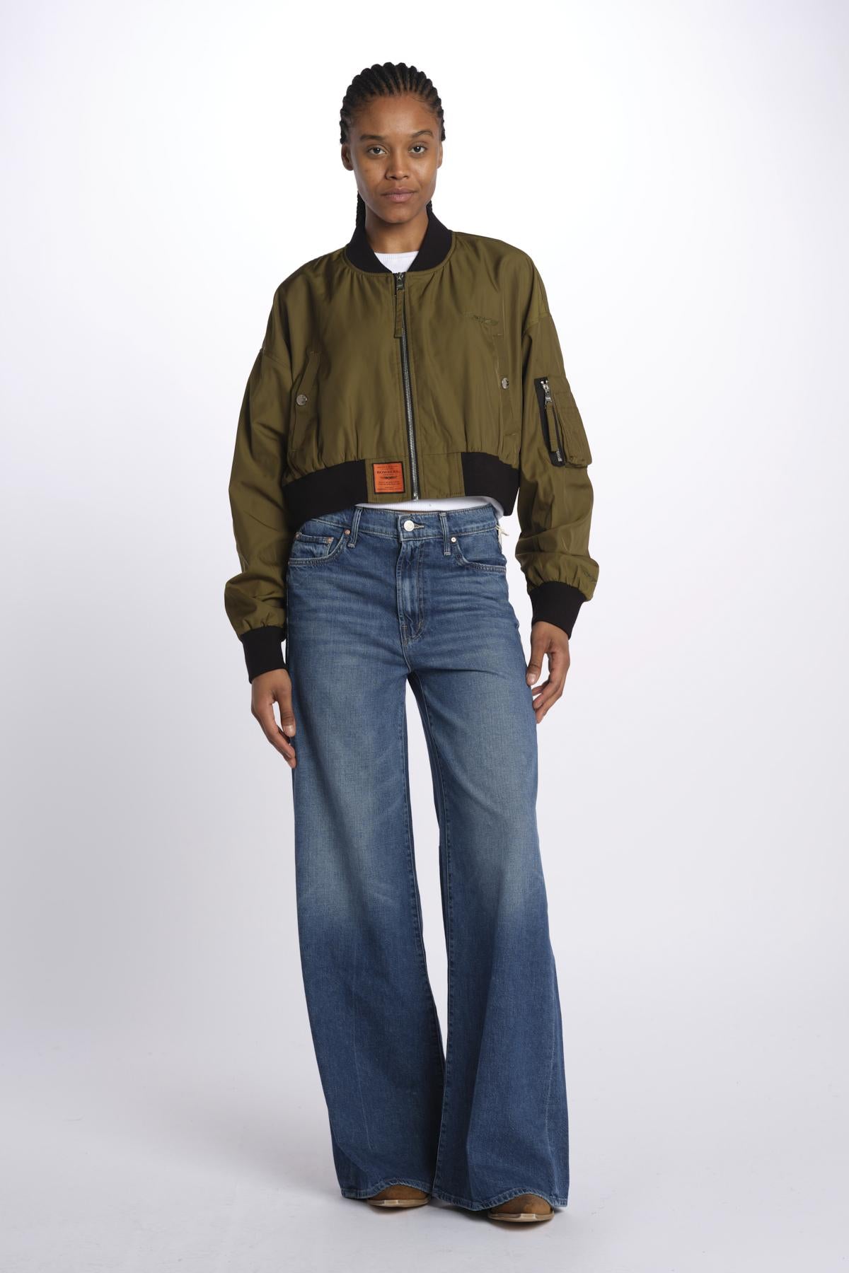MA202 bomber corto donna EVMA202BE KAKI bombers original 