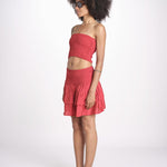 minigonna balze PANOLIBL CRANBERRY laraethnics 
