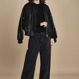 polo a costine CADEE KNIT BLOUSE BLACK herskind 
