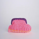 SIS cluctch bag uncinetto multicolor SIS FUXIA/ARANCIO nadia dafri 