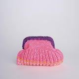 SIS cluctch bag uncinetto multicolor SIS FUXIA/ARANCIO nadia dafri 