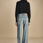 denim lungo diritto CLARA OPENBLU true avenue 