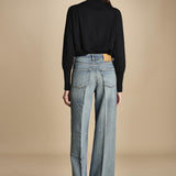 denim lungo diritto CLARA OPENBLU true avenue 