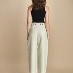 pantalone in cotone double FELLINI SNW SNW634 BIANCO studio nicholson 