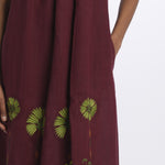 GIRAFFE abito spalline by milaura. BE24983 BURGUNDY benaras soleil 